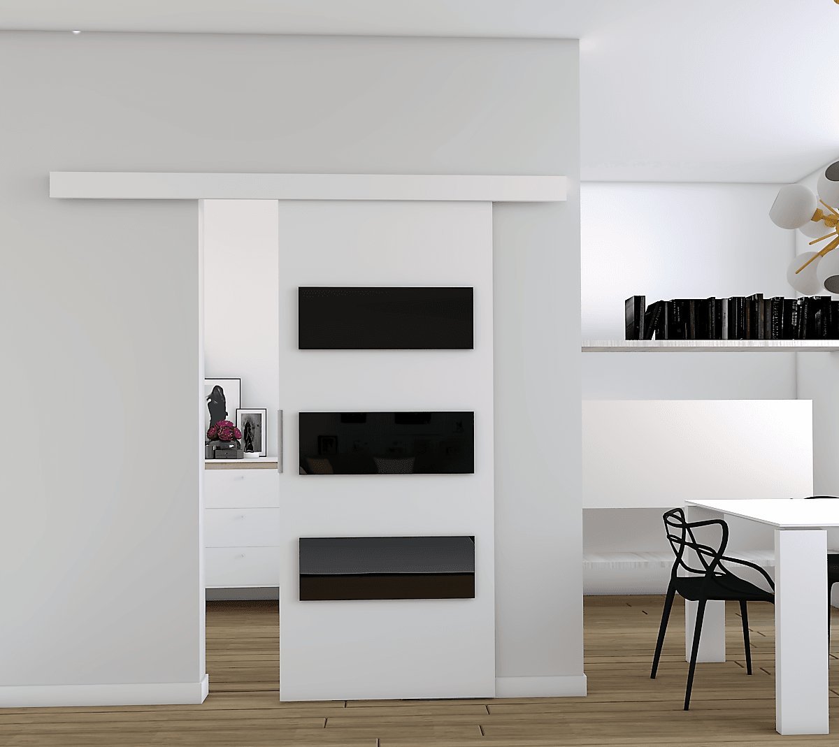 Drzwi Przesuwne Drzwi przesuwne E70 76x205 BIAŁE