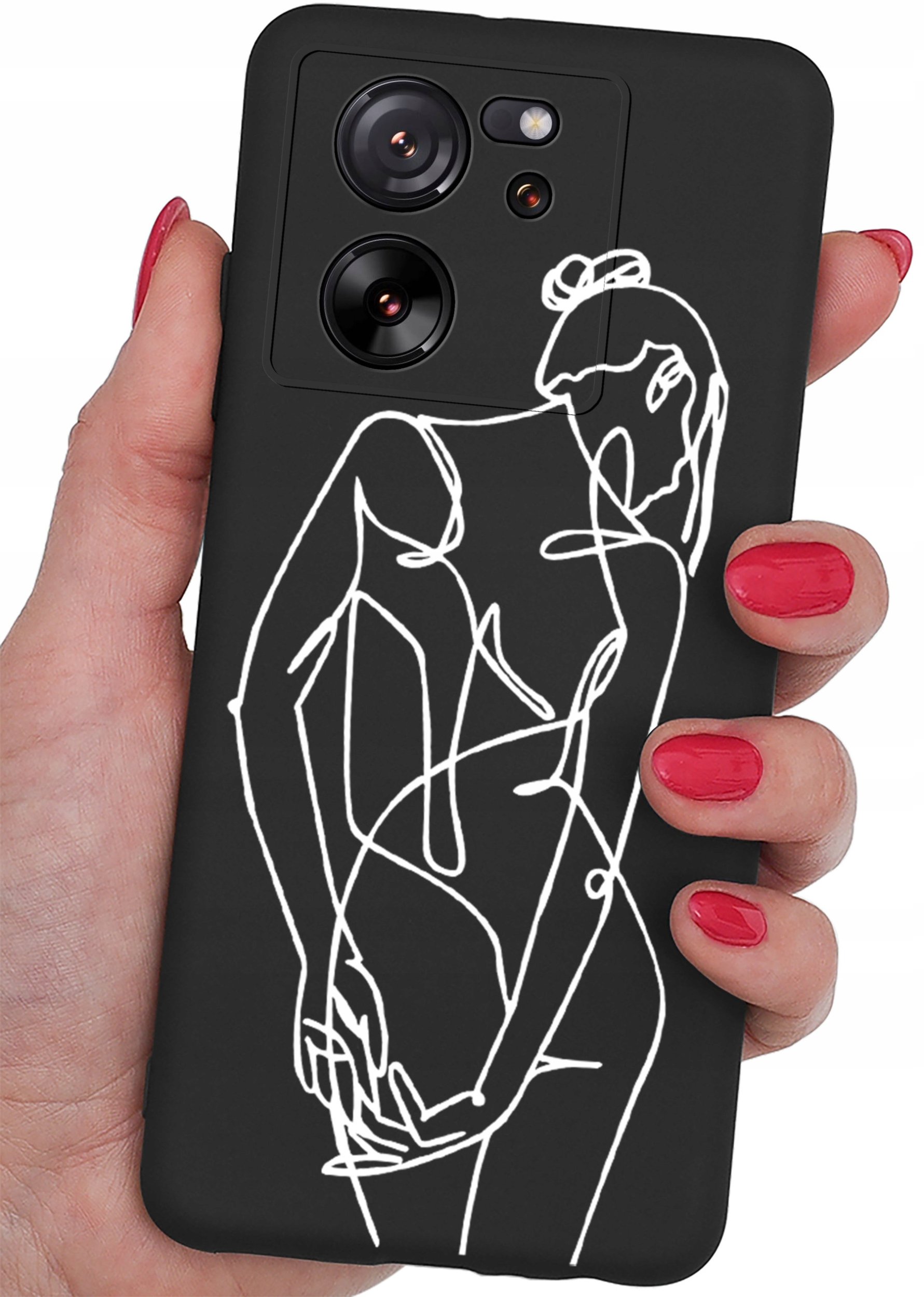 Etui do Xiaomi 13T | 13T Pro CASE WZORY MATT PLECKI + SZKŁO OCHRONNE 9H