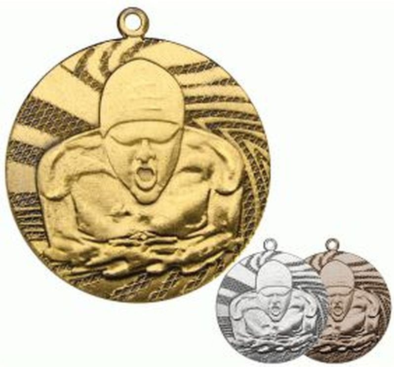 Victoria Sport Medal złoty- pływanie - medal stalowy