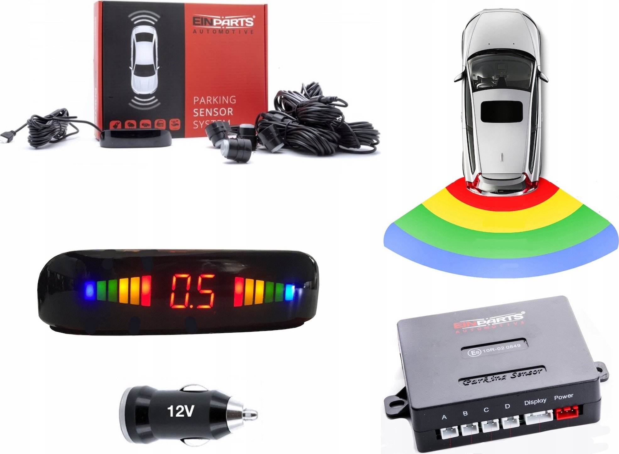 Einparts Czujniki Parkowania Einparts EPP5400N 16mm srebrne