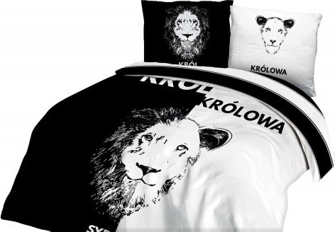 Darymex Pościel 160x200 bawełniana Komplet Król i królowa lew i lwica