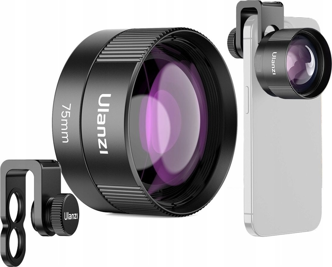 Ulanzi Prof. Obiektyw 75mm Makro Macro Do Telefonu Smartfona Telefon / Ulanzi Cl-003 / F009