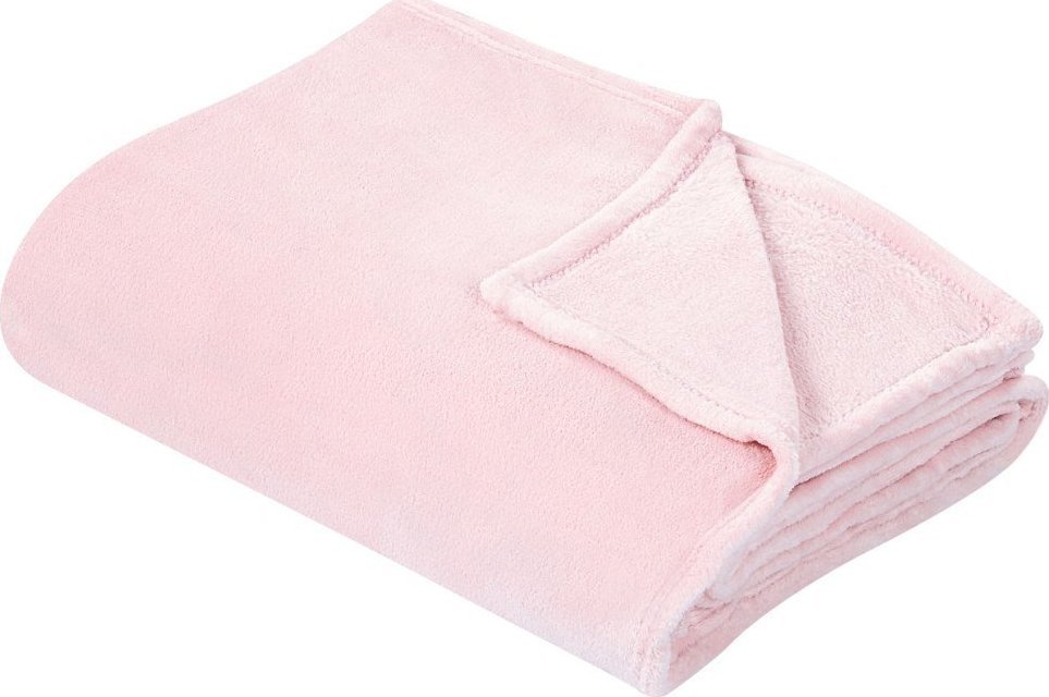 Beliani Koc 150 x 200 cm różowy BAYBURT