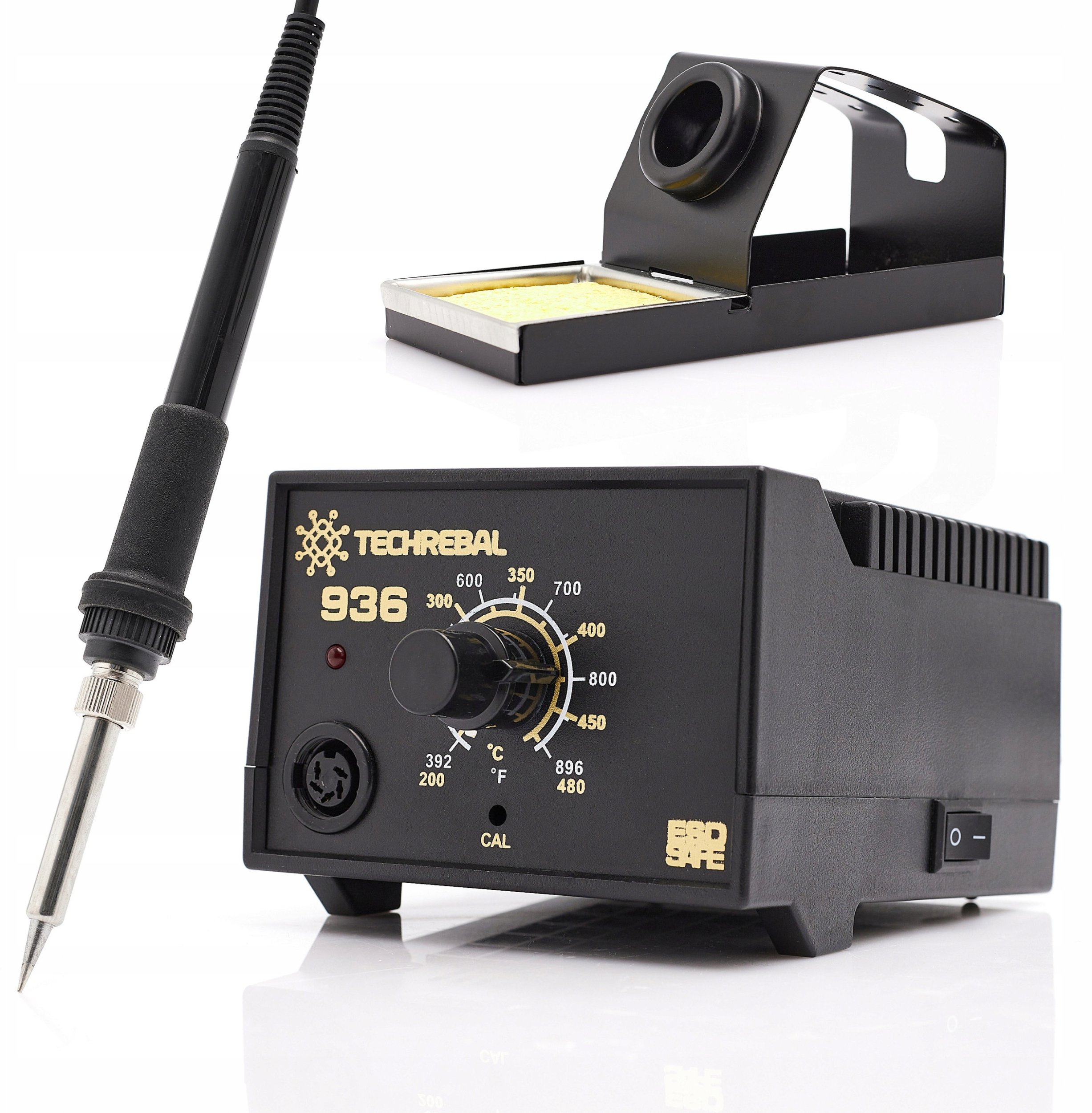 Stacja Lutownicza 936 60W Lutownica Kolbowa Grotowa Zestaw Akcesoriów