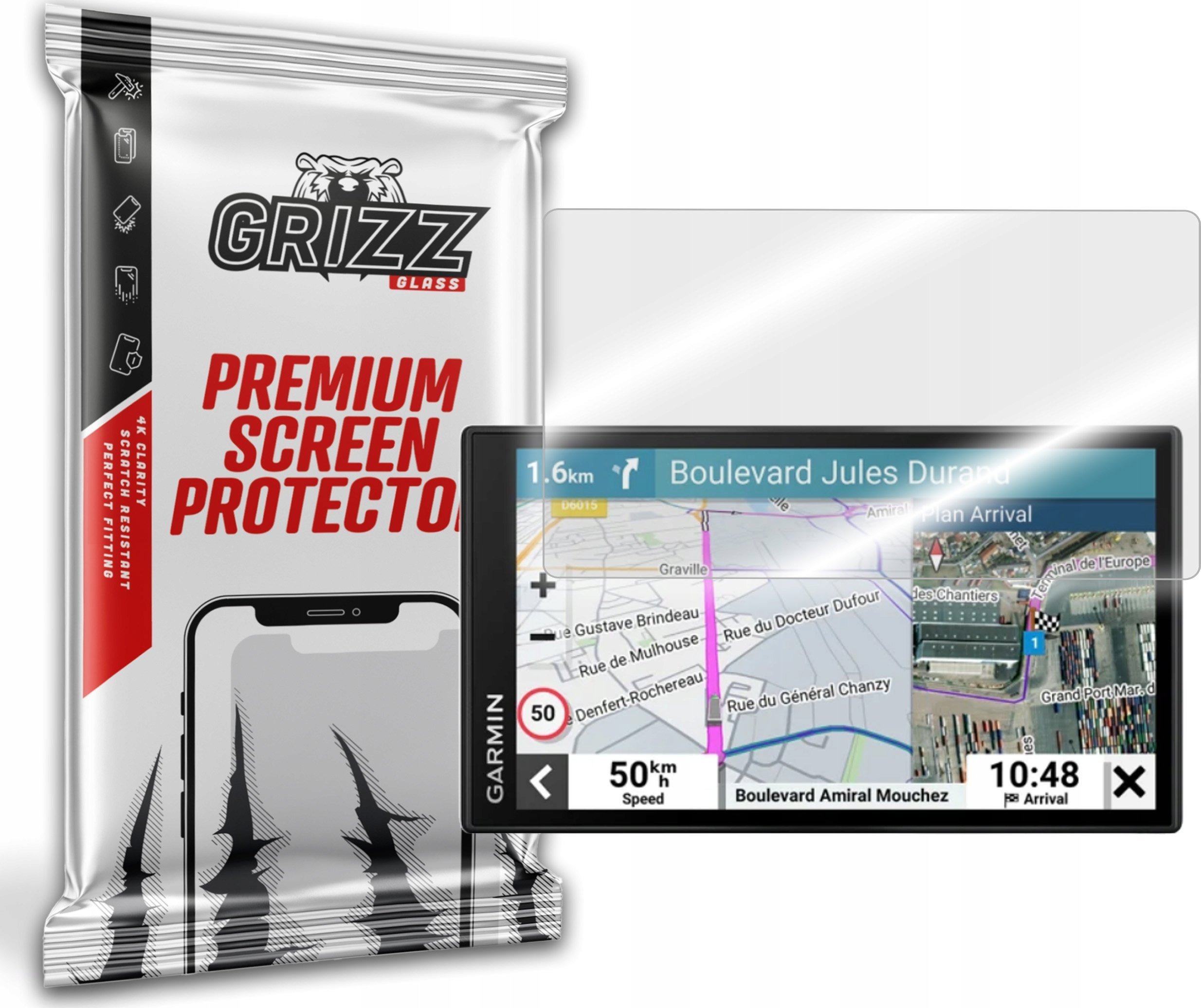 GrizzGlass Szkło hybrydowe GrizzGlass HybridGlass Garmin dezl LGV610