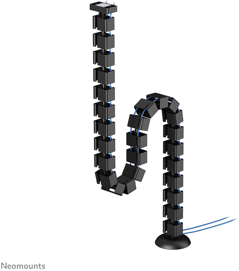 NEOMOUNTS Cable Spine Organizer for sit/stand desk frames magnet mounted black