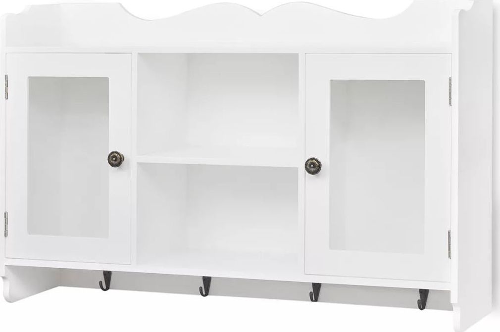 Elior Biała szafka ścienna z drzwiczkami - Clifford