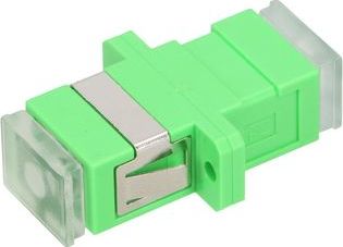 ExtraLink EXTRALINK ADAPTER SC/APC SM SIMPLEX GREEN TRANSPARENT DUST CAPS