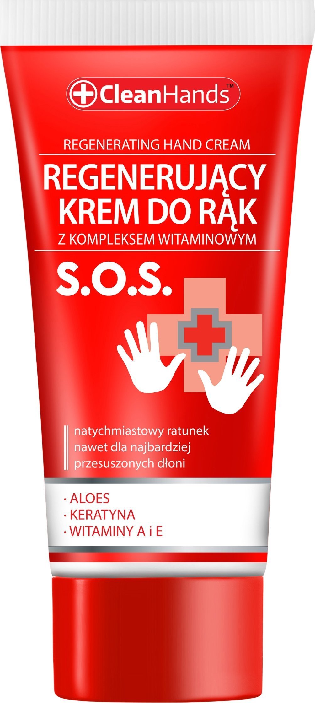 Chemia Krem do rąk regenerujący CLEAN HANDS, z kompleksem witaminowym SOS, 30 ml