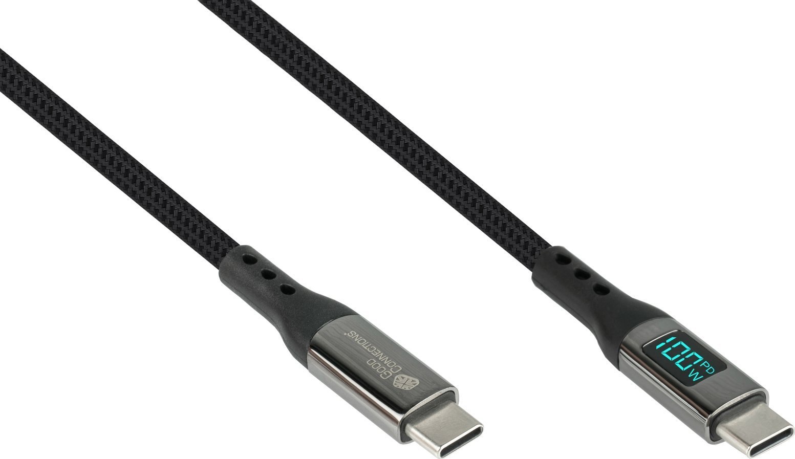 Kabel USB Roline USB-C - USB-C 1 m Grafitowy (2213-D010S)