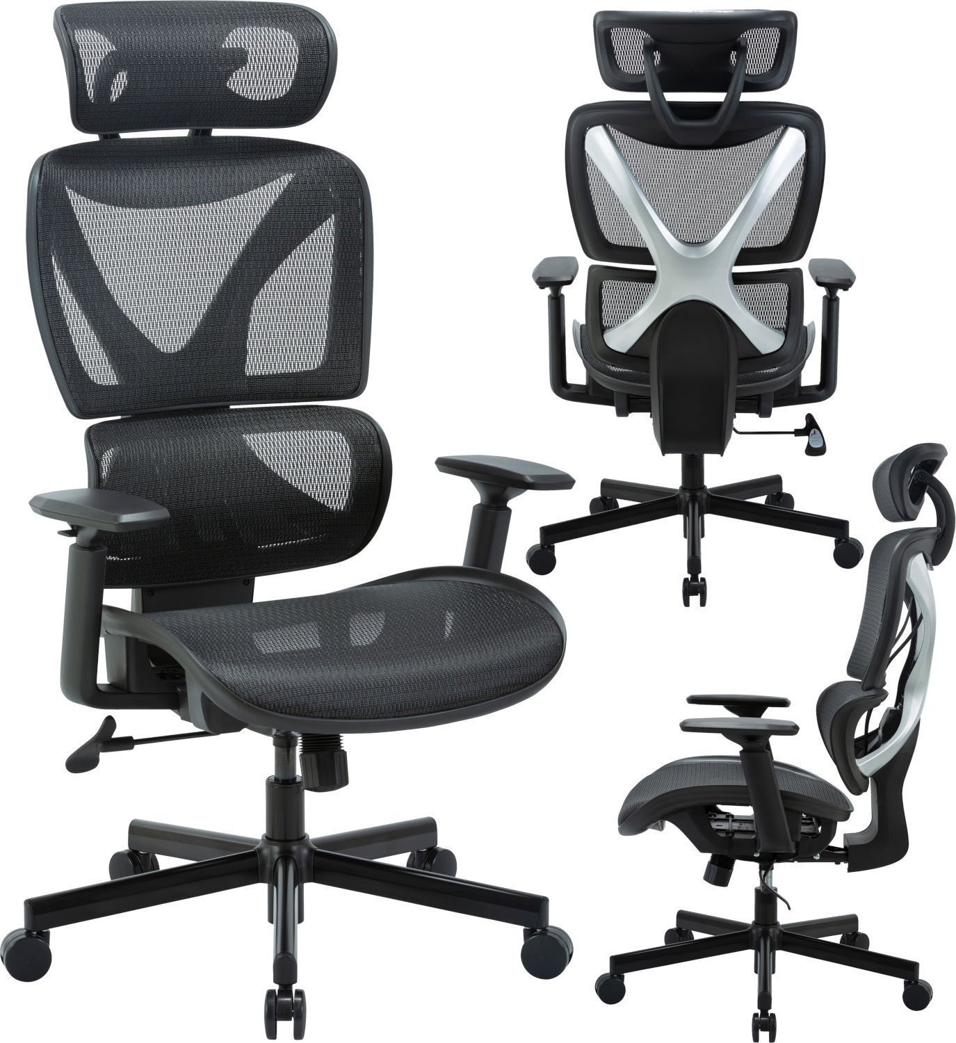 Krzesło biurowe Mozos ERGO-R Czarne