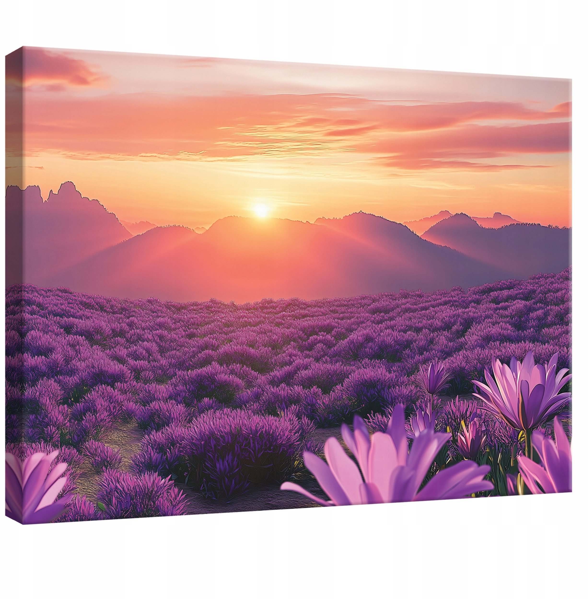 OBRAZ DO SYPIALNI SALONU KUCHNI GÓRY NATURA WIDOK NA PŁÓTNIE ŚCIANĘ 60x40