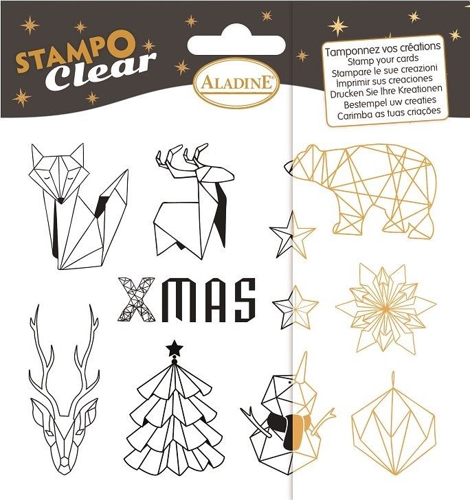 Aladine Stemple silikonowe Święta w Origami