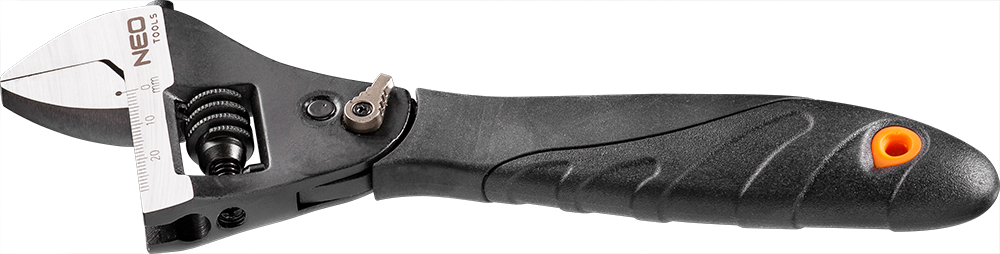 Neo Klucz nastawny typu szwed 200mm gumowa rękojeść (03-017)