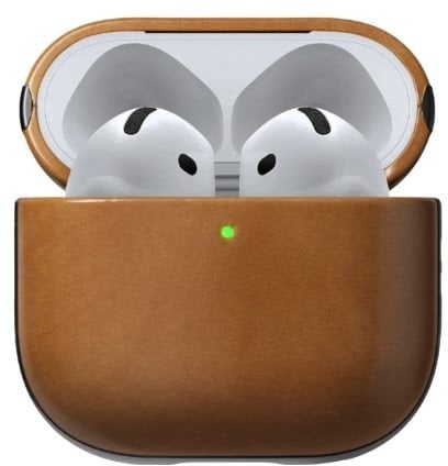 Nomad Modern Leather Case, english tan - Airpods 4