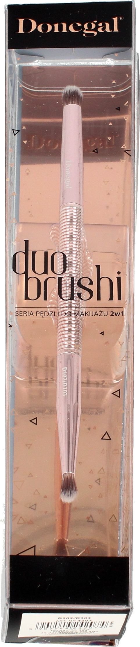 Donegal DONEGAL DUO BRUSHI Pędzel do nakładania cieni 2w1 (4207) 1szt
