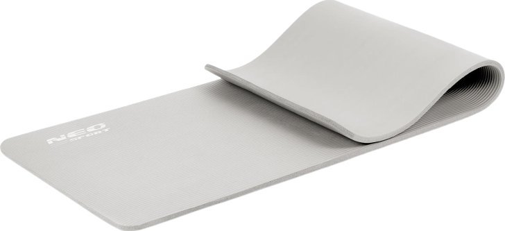 Neo-Sport Mata treningowa NS-922 183 cm x 60 cm x 1 cm szara