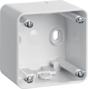 Hager Puszka natynkowa pojedyncza wysoka śnieżnobiały połysk (09115109)