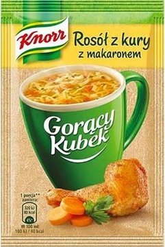 KNORR Knorr Gorący Kubek Rosół z kury z makaronem 12g