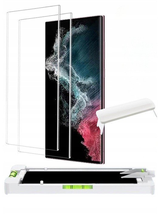 Szkło hartowane UV Supero UV Glass Set do Galaxy S23 Ultra, 2 sztuki