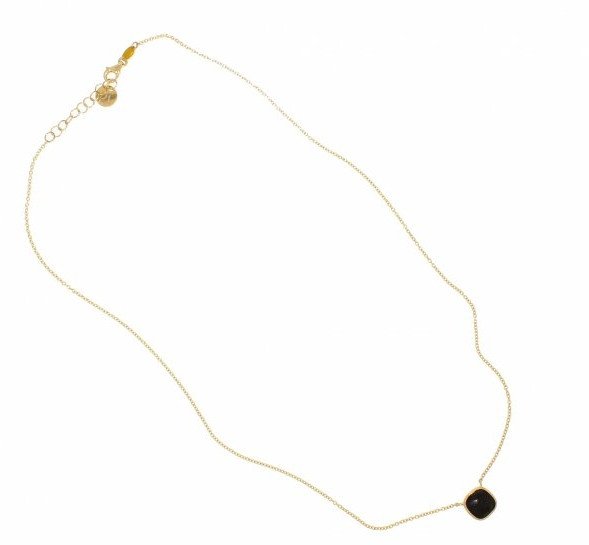 Złoty naszyjnik Stella z onyksem pr.585 CE.01071