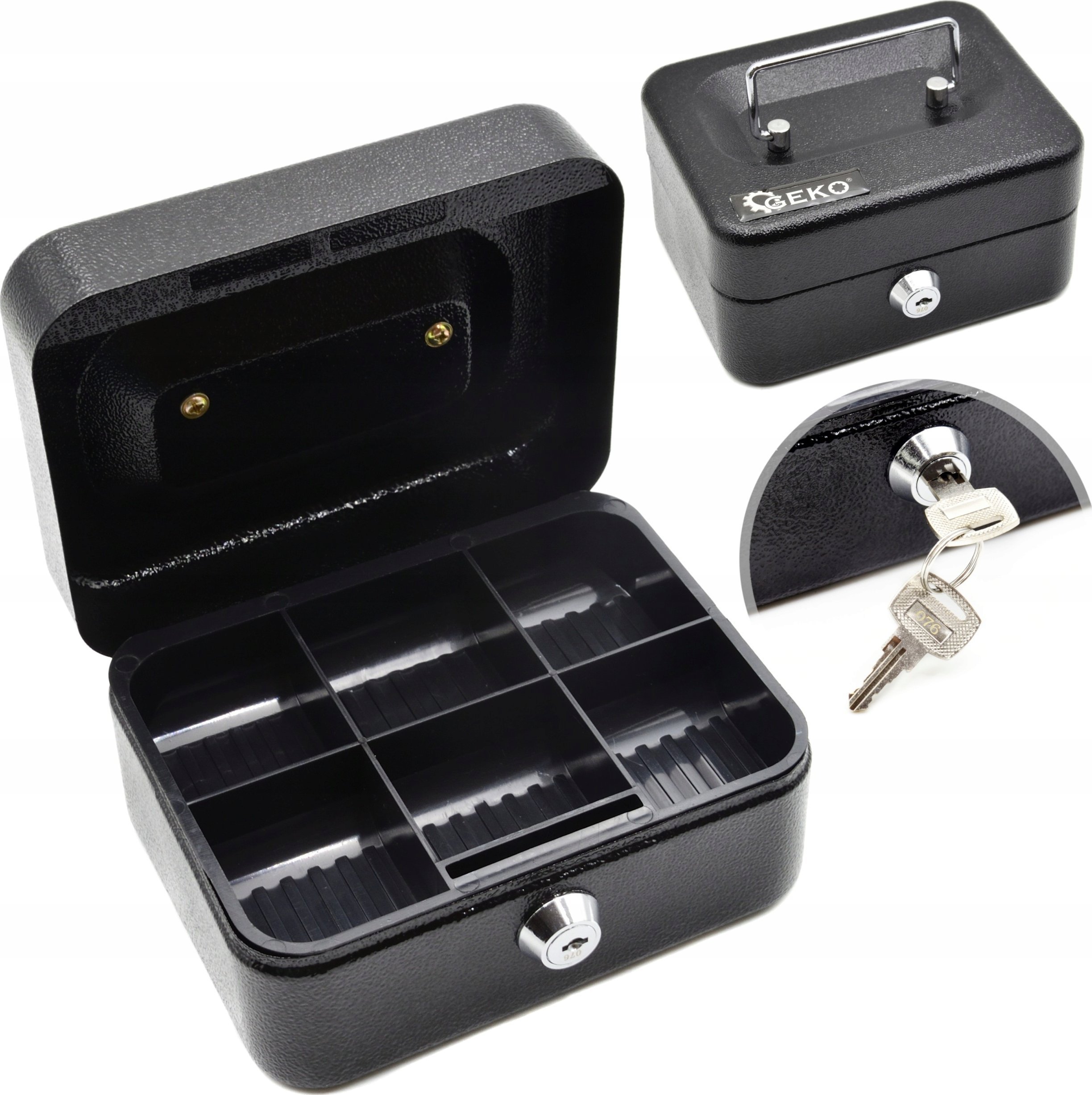 Geko Kasetka na pieniądze 150x120x80mm na kluczyk (20)