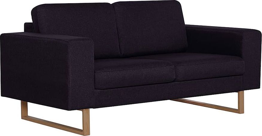 Elior Elegancka dwuosobowa sofa Williams 2X - czarna