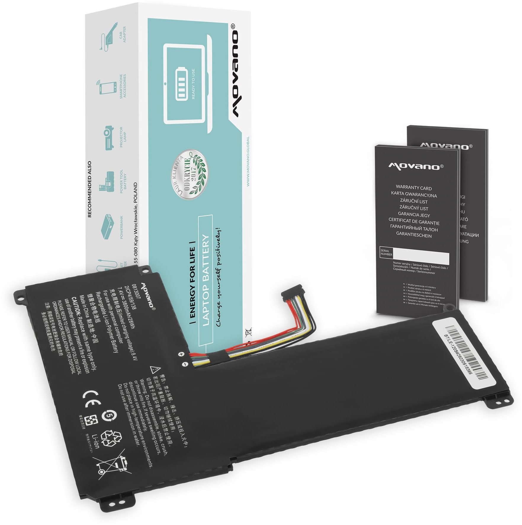 Bateria Movano do Lenovo IdeaPad 120S-11IAP, 120S-14IAP, 130S-14IGM, S130