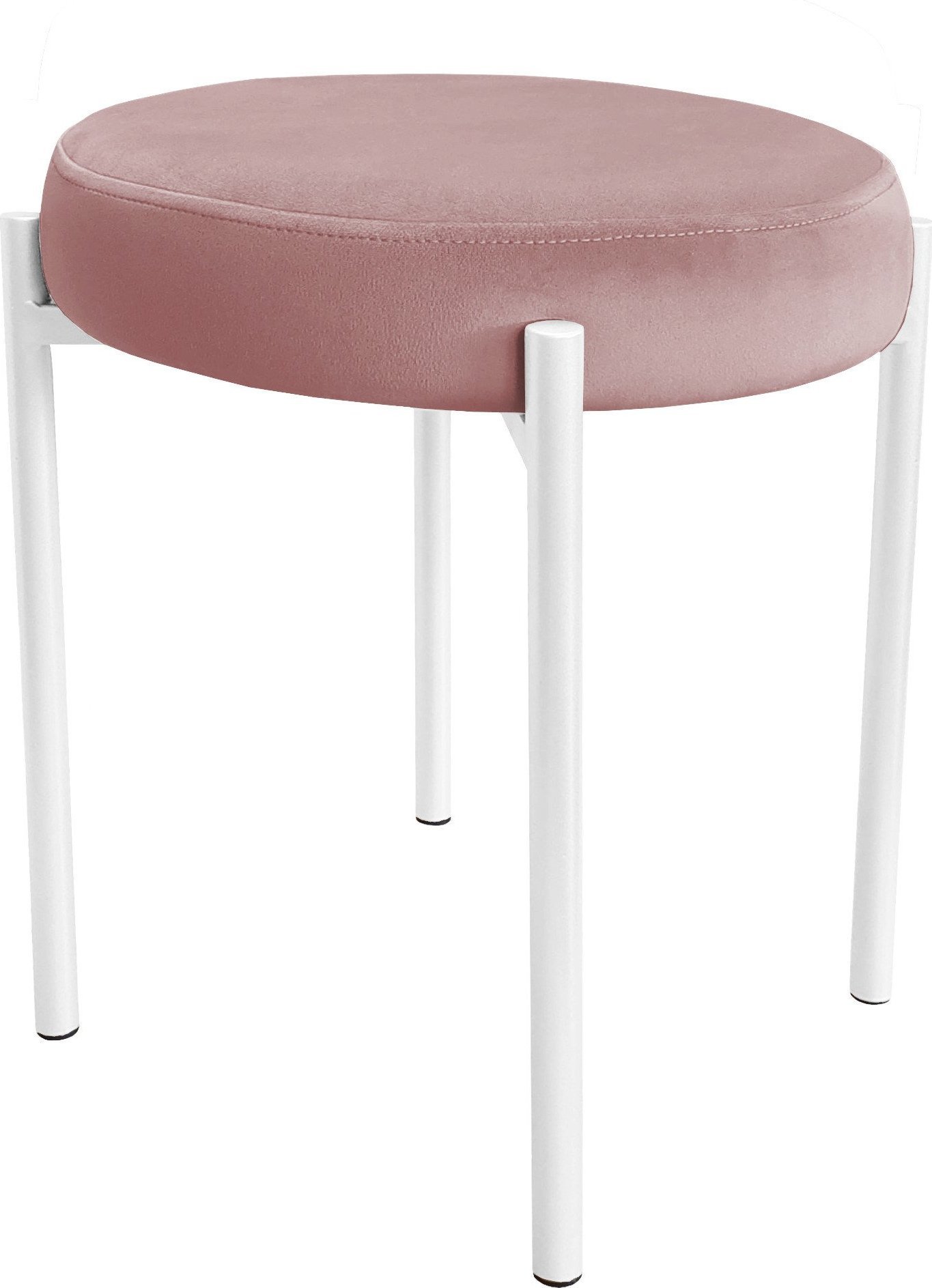 Atos TABORET DIOR STOŁEK LOFT metal podstawa biała MG58