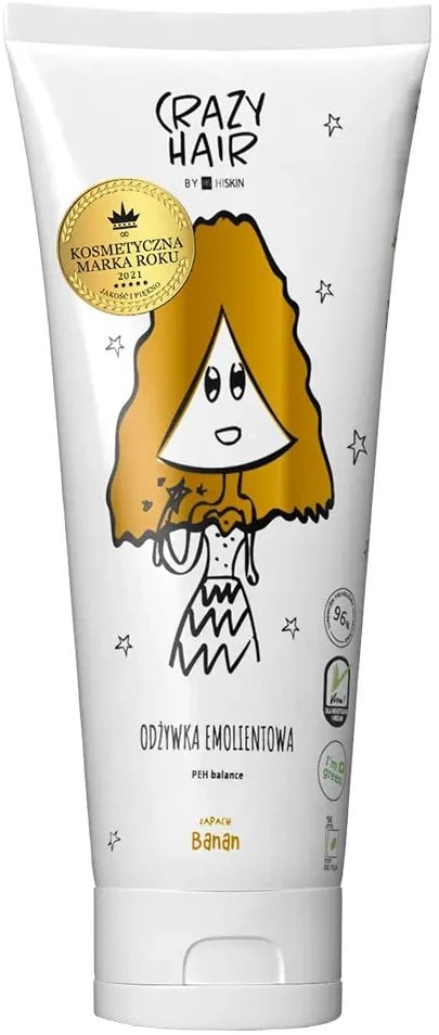 Kondicionierius sausiems ir pažeistiems plaukams su bananų aromatu Hiskin Crazy Hair, 250 ml