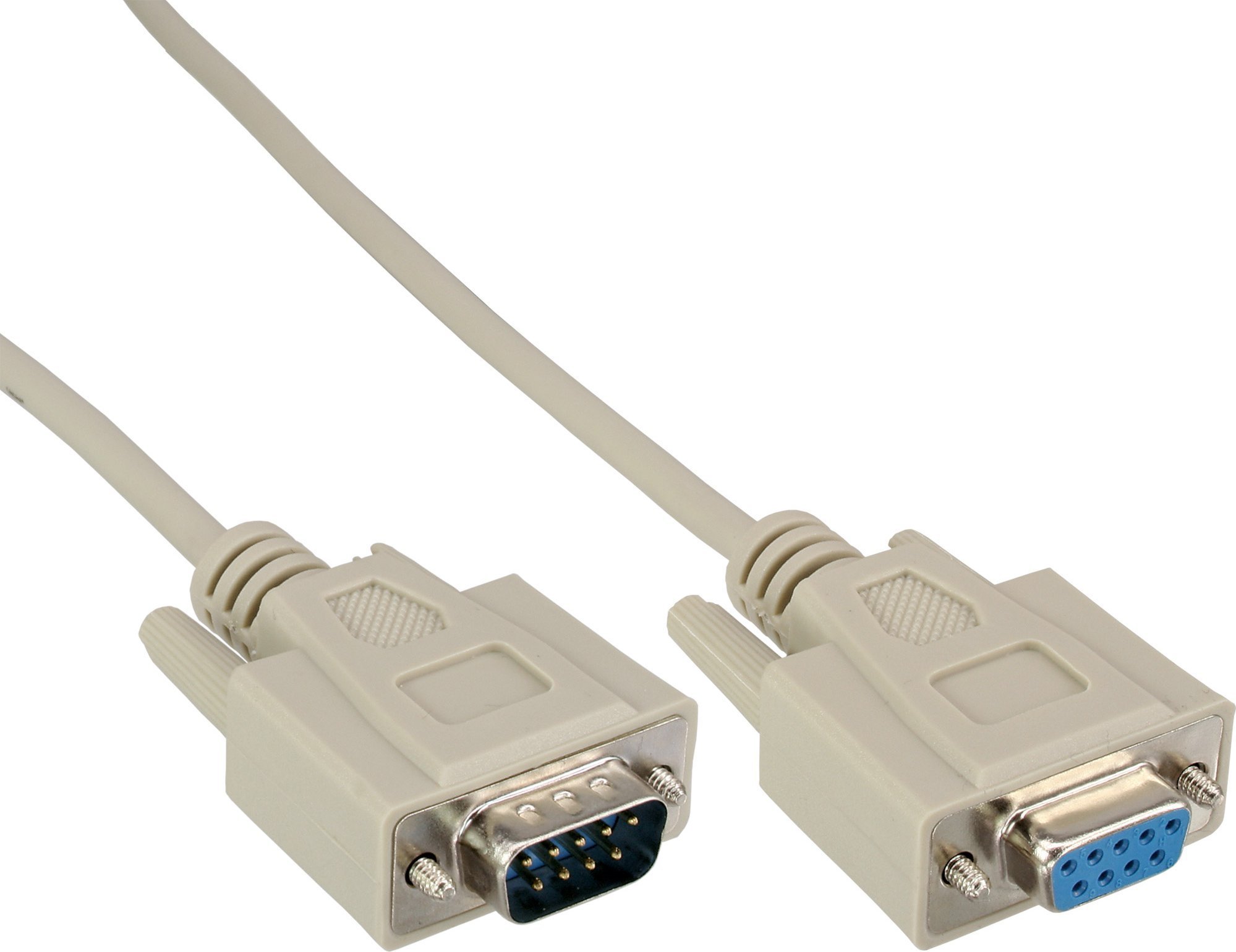 InLine 15er Bulk-Pack ® Serial Cable molded DB9 male to female 1:1 grey 10m