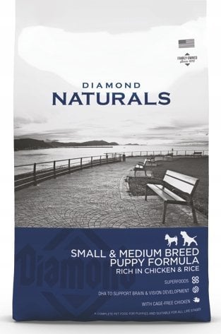 DIAMOND PET FOODS Diamond Naturals* Small & Medium puppy chicken & Rice 15 kg
