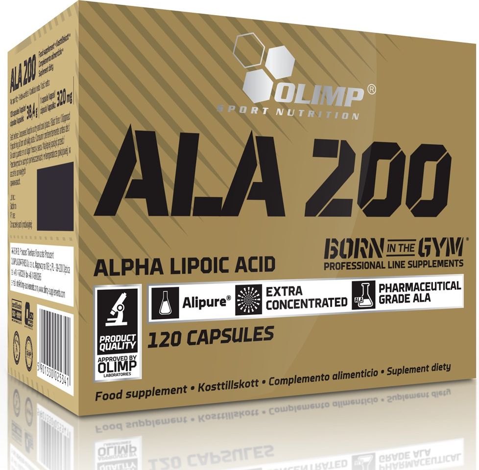 Olimp Kwas alfa-liponowy Ala 200 120 roz. uniw