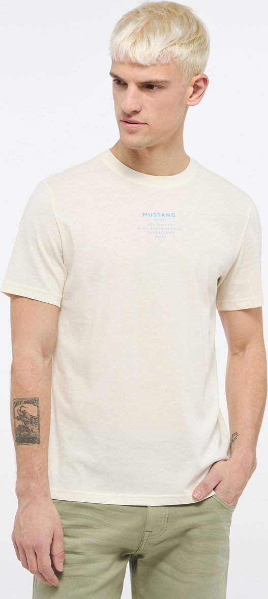 Mustang Mustang męska koszulka t-shirt ALEX C PRINT 1013806-8001 M