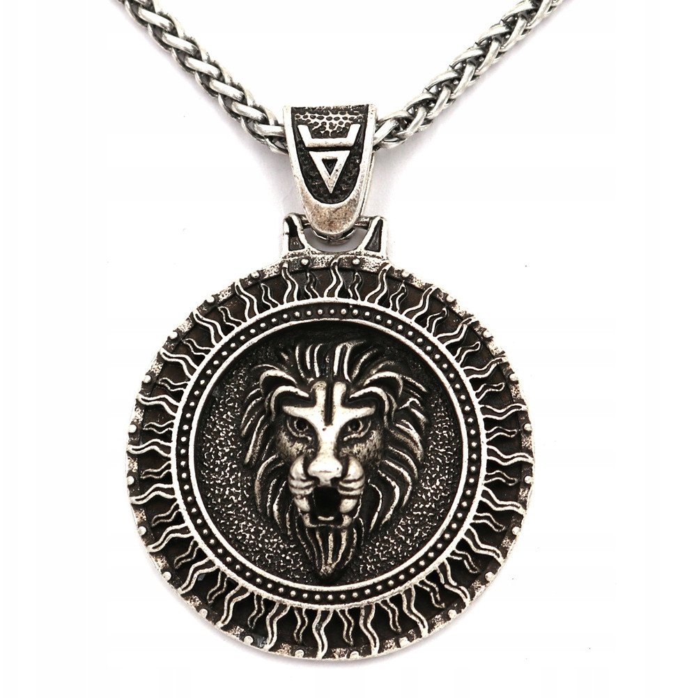 NASZYJNIK LEW Potęga Moc Zwycięstwo RUNY 122