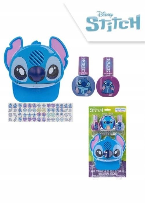 Zestaw Suszarka Do Paznokci 2x Lakier 56x Naklejki Dla Dzieci Lilo I Stitch / Si0095gg