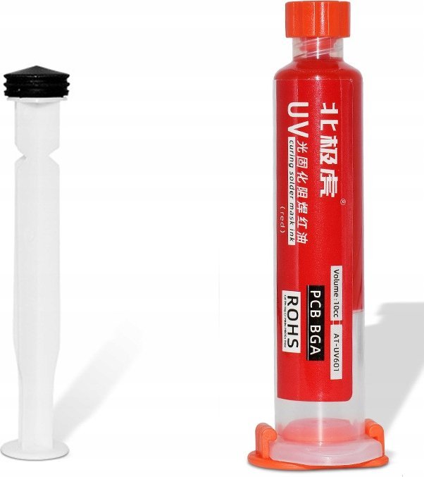 Rosfix SOLDERMASKA DO PŁYTEK DRUKOWANYCH PCB UV SOLDER MASK IZOLACJA STRZYKAWKA