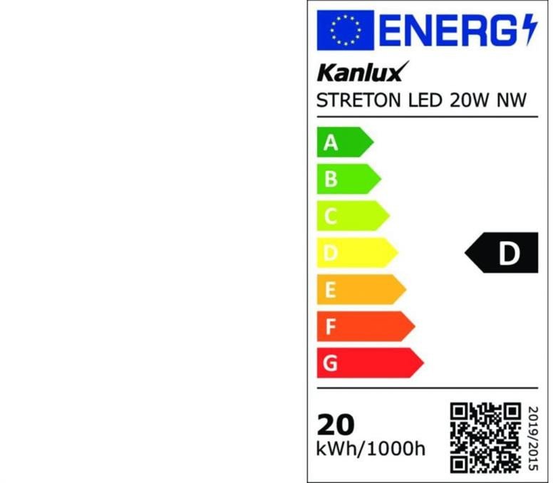 Oprawa uliczna LED STRETON 20W 2800lm 4000K IK08 IP66 Ikl. ochr. ENEC 5 Lat Gwar. 36228