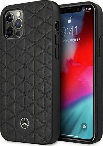 Mercedes Mercedes MEHCP12LSPSBK iPhone 12 Pro Max 6,7" czarny/black hardcase Leather Quilted Embossed