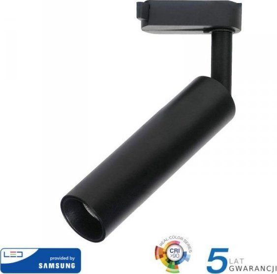 V-TAC Oprawa 20W LED V-TAC Track Light SAMSUNG CHIP CRI90+ Czarna VT-420 5000K 1600lm 5 Lat Gwarancji