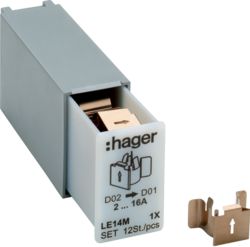 Hager Sprężyna redukcyjna do szufladek L7xM dla bezpieczników D01 12szt. (LE14M)