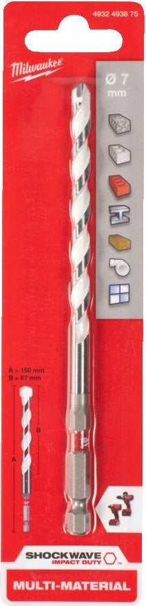 Wiertło Milwaukee MILWAUKEE WIERTŁO UNIWERSALNE 7 x150mm