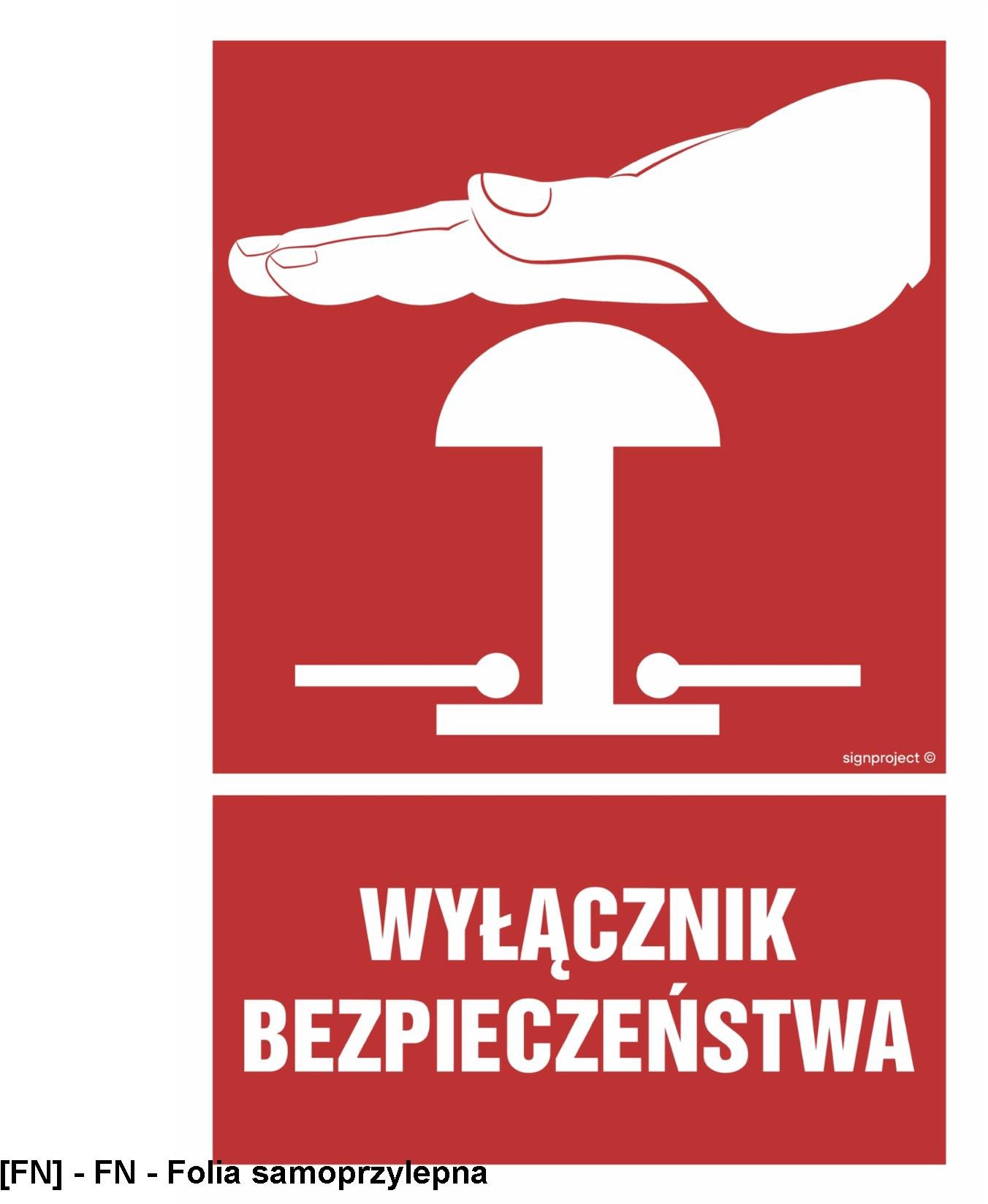 BC142 - Wyłącznik bezpieczeństwa 500x750