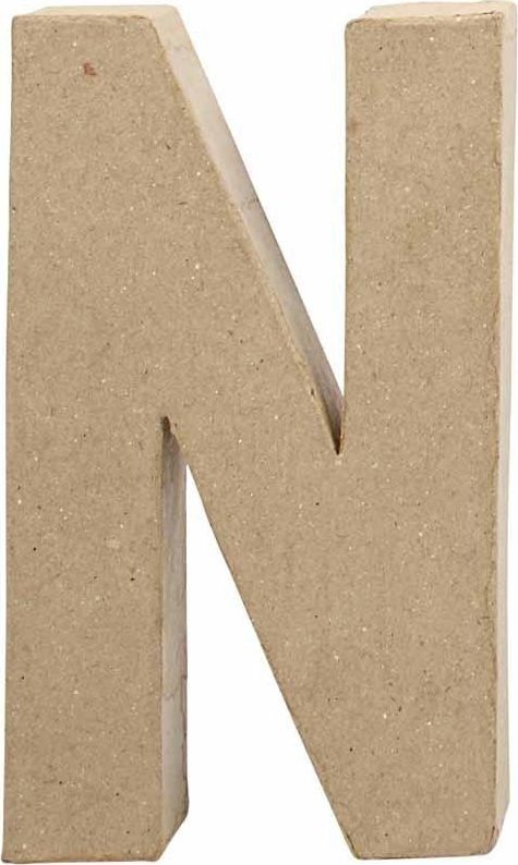 Creativ Company Litera N z papier-mache H: 20,5 cm