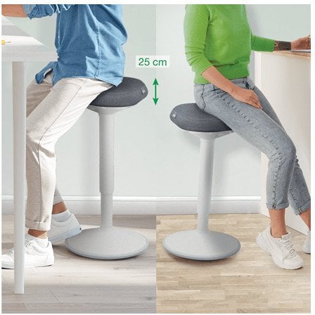 Leitz Sto�ek Ergo p.p�stoj�ca j.szary