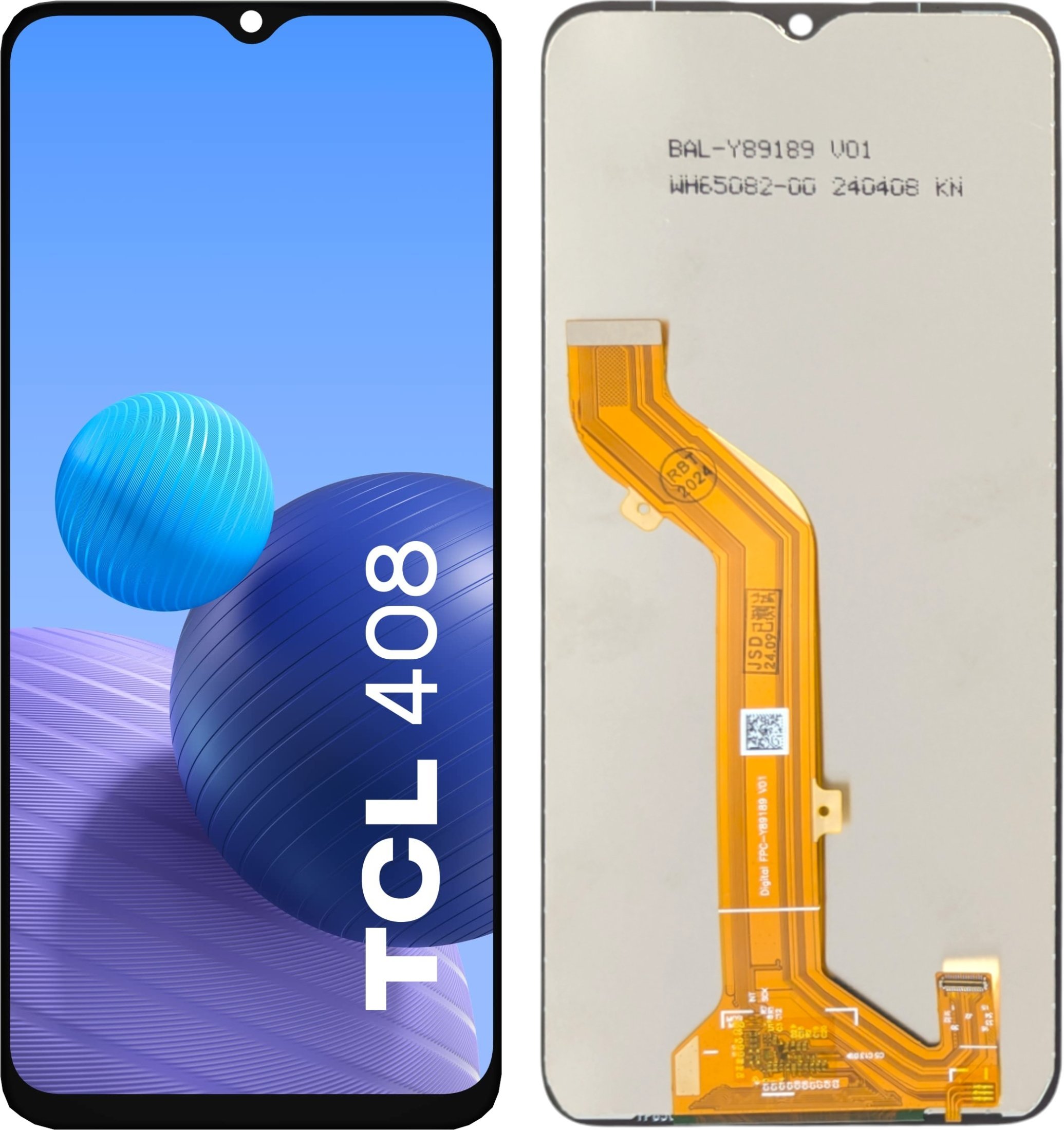 WYŚWIETLACZ EKRAN LCD DO TCL 408 (T507D1, T507A, T507U, T507U1, T507U2, T507J)