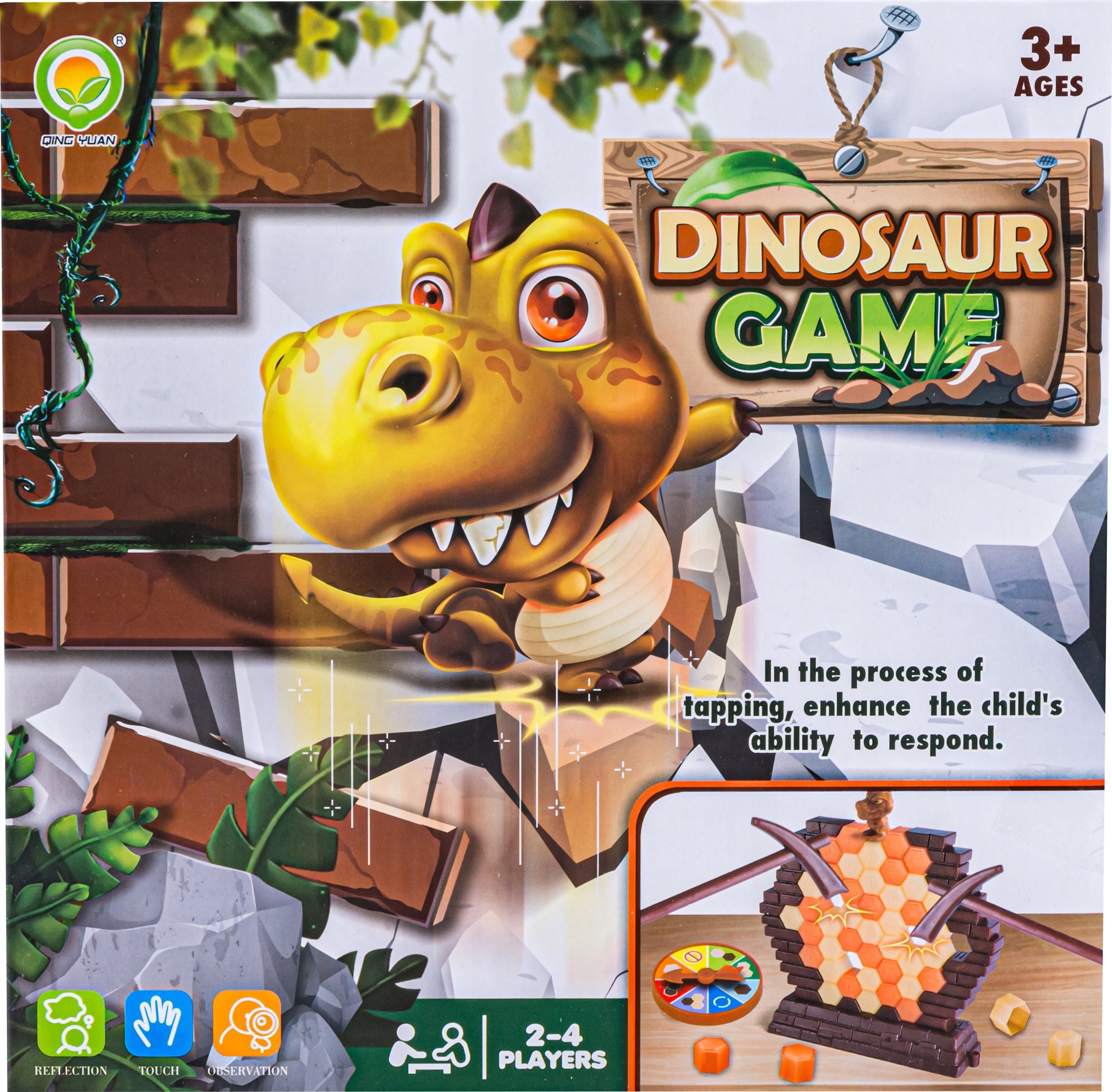 Gra Zręcznościowa URATUJ DINOZAURA Dino Pionowa Wieża Pułapka Plastry Miodu