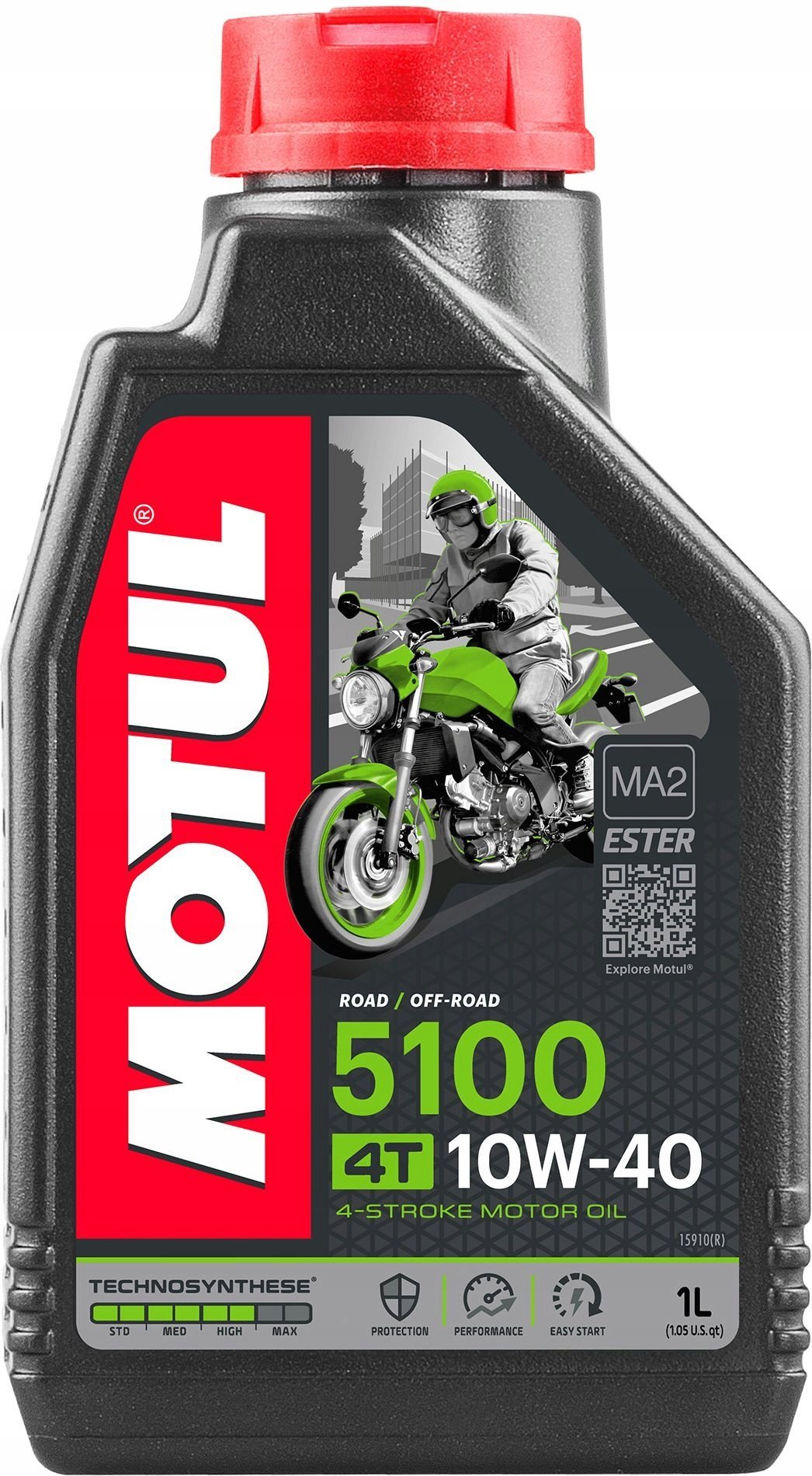 ENGINE OIL MOTO MOTUL 4T 5100 10W40 1L