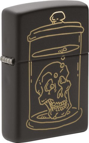 Zippo Zapalniczka Zippo Black Matte Skull