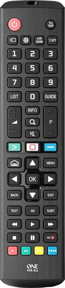 Pilot RTV One For All One for All LG 2.0 Replacement Remote Control URC4911